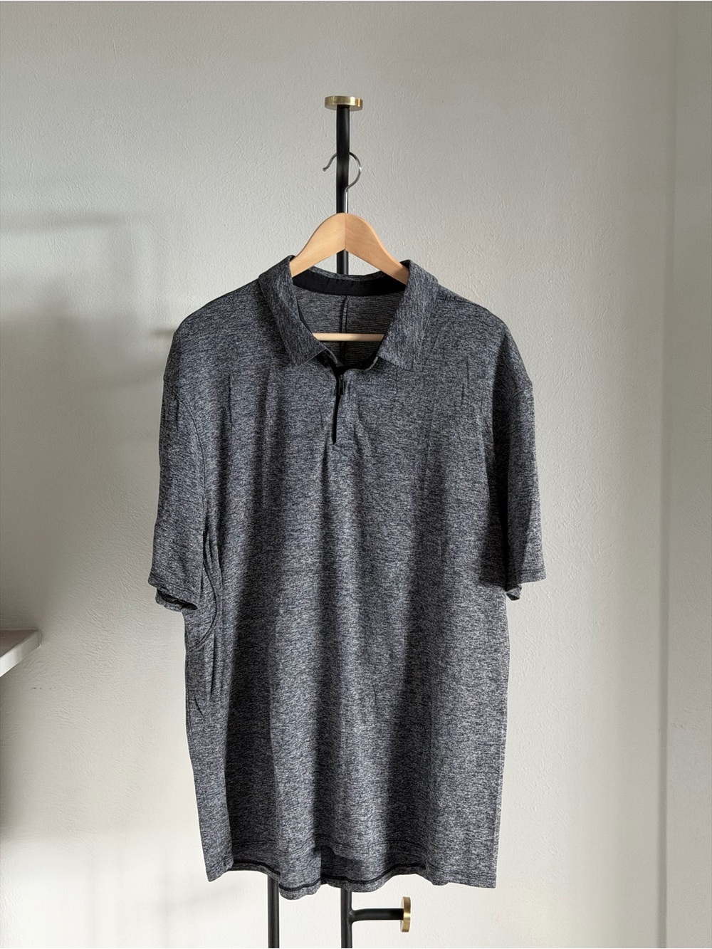 lululemon athletica Men's Dark Heather Gray Polo